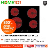 (PRE-ORDER) EF 4 Zones Domino Hob HB AV 461 A