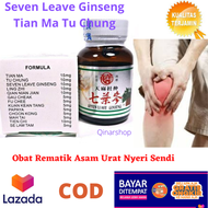 Seven Leave Ginseng Tian Ma Tu Chung (Original Hologram) Obat Rematik Asam Urat Nyeri Sendi - 48 Kapsul