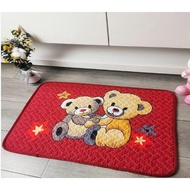 Cotton doormat, quilt style kitchen rug