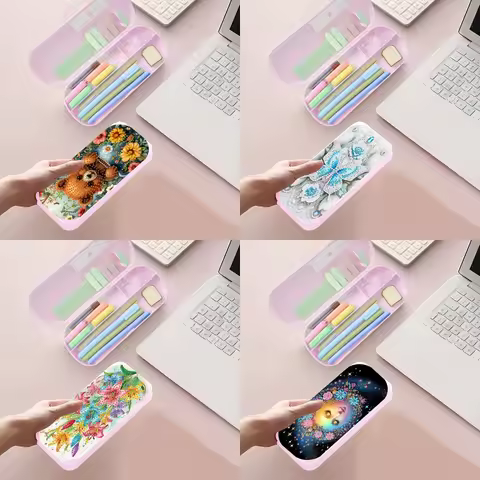 1-piece DIY 5D diamond painting set, dreamy butterfly design | Irregular-shaped crystal ornaments | 