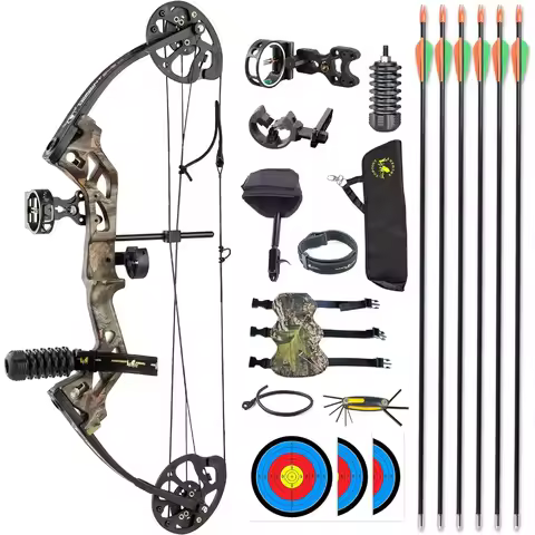 Archery Compound Bow, Compound Bow and Arrow for Youth, Beginner, Adults, Compound Bow Set with Arch