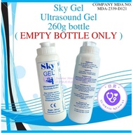 Sky Gel Ultrasound Gel, 260 g bottle (Empty Bottle Only)