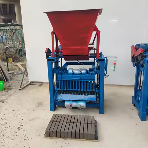 Semi-Automatic Electric Interlocking Block Making Machine, Eco-Friendly Operation for Producing Non-