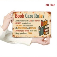 HELLOYOUNG Vintage Metal Sign 7.8x11.8 Inch Iron Wall Art Decor For Home Library Cafe Bar Classroom