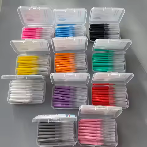 30pcs Interdental Brushes Dental Brush Between Teeth For Dental Orthodontic Clean Between Teeth Clea