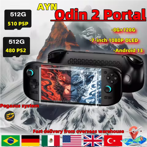 AYN Odin 2 Portal Handheld Game Console 7 Inch 120HZ Screen Odin2 Portal 8+128G 8Gen2 Open Source Re