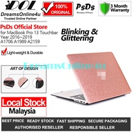 PsDs Blinking Glitter Protective Cover Case for Laptop MB Pro 13 Touchbar A1706 A1989 A2159 2016~201