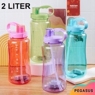 Botol Minum Anak B019-2 Botol Minum Enjoy Life 2 Liter / B Straw Water