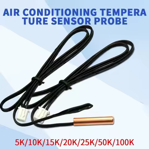 1pcs 40cm Air Conditioning Temperature Sensor 5K 10K 15K 20K 50K 100K Air Conditioner Tube Sensor Ru