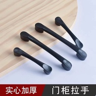 9.16-American Simple Black Cabinet Wardrobe Drawer Cabinet Door Handle Furniture Hardware Shoe Cabin