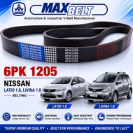 NISSAN Latio 1.8 Livina 1.8 MAXBELT Belting 6PK 1205 / 6PK1205