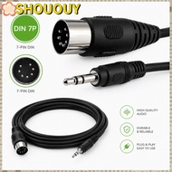 SHOUOUY 7 Pin Din Male to DC 3.5mm Male Cable, 3 meters/9.8ft Plug and Play MIDI DIN 7pin Stereo Con