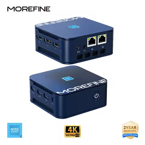 MOREFINE Mini PC M8S Twin Lake Intel N150 Windows11PRO 12G LPDDR5 4800MHz SSD 512G Gaming PC Desktop