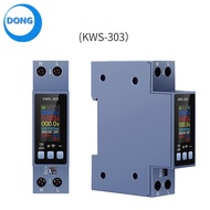 KWS-303 0.96 "Màn Hình Màu TFT 8 Trong 1 Đa Năng 2 Pha Đồng Hồ Đo Điện Áp AC Meter AC 85 ~ 290V 0 ~ 
