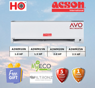 Acson Air Conditioner Non Inverter R32 1.0HP/1.5HP/2.0HP/2.5HP A3WM10N/15N/20N/25N