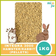 ┻ ◳ ➤ Integra 3000 Pellets 1kg Repacked - For Hamsters / Rabbits / Chickens