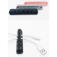 Silicon 7 Slots Cable Wire Organizer