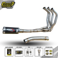 Racing Exhaust Full System ZX25R ZX25RR ZX6R – 99 Racing Type Short Full Carbon Kevlar