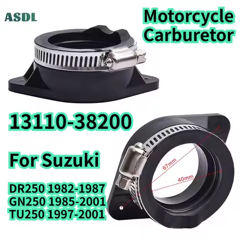 250cc Motorcycle Part Carburetor Intake Manifold Pads Plastic Intake Outlet Glue For Suzuki DR250 82