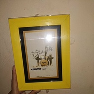 12.5x17.5 photo frame 5x7 yellow photo