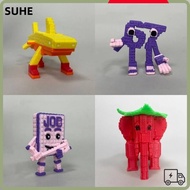 SUHE  Printed Figure, 67 Brainrot Figure Imaginative Miniature Craft Decoration,  Horror Game Theme 