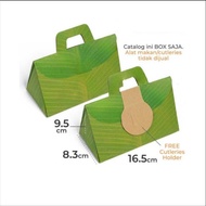 Promo Paper Lunch Box Daun Pisang Kertas Kemasan Makanan Nasi Bungkus Modern