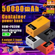 50000mah Container Power Bank Auxiliary Battery Big Capacity 20W Fast Charging Travel Mmergency Batt