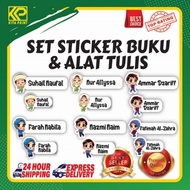 [40pcs] Sticker Alat Tulis & Buku anak sekolah rendah tadika kemas pasti (Stationery)