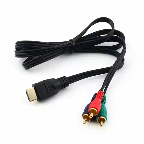 Hot 3ft 1m HDMI-compatible Male to 3 RCA Video Audio AV Adapter Cable 3RCA Stereo Converter Componen