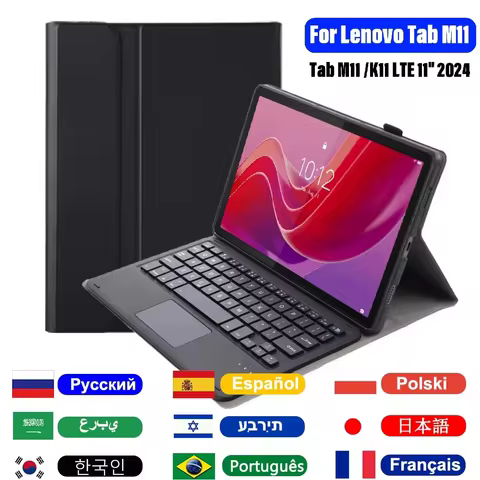 Detachable Keyboard Case For Lenovo Xiaoxin Pad 2024 11inch,For Lenovo Tab M11/K11 LTE 11'' TB-330FU