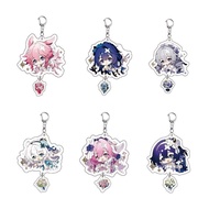 Honkai Impact 3 Elysia Game Pendant Keychain Key Ring Badge Accessories Acrylic Key Chain Christmas 