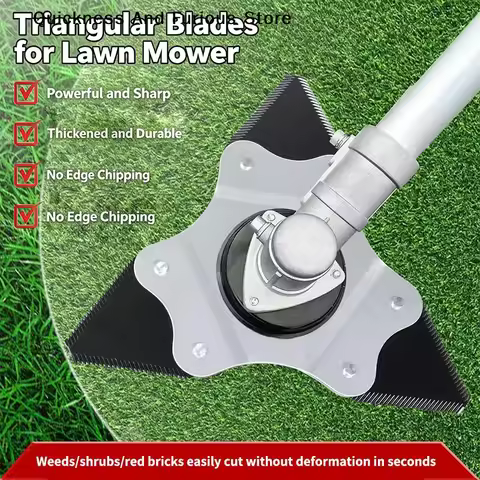 【TO】Brush Cutter Blade 3 Teeth Manganese Steel For Grass Trimmer Lawn Mower - Grass Cutter Blade
