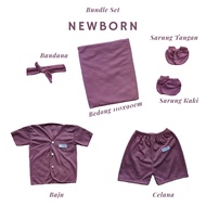 Newborn Bundle Package Newborn Baby Girl Boy Short Set Swaddle Headband Sartaki Plain