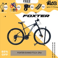 JAB.[High-end]. FOXTER EVANS FT3.3+ 27.5 SHIMANO MT200 BRAKES Mountain bike 3x8 speed