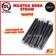 100pcs Boba Straw Individually packed ( Milktea straw ) 21cm / 23cm / Thin Straw