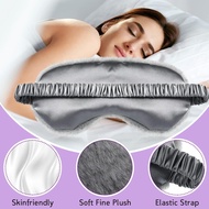 Soft Furry Eye Cover Plush Sleep Eye Mask Sleeping Blindfold Mask Comfortable Plush Sleepover Mask