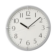 [Powermatic] Seiko QHA007SL Wall Clock With White Dial And Silver Case QHA007S QHA007