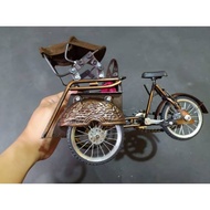 Miniatur Becak Jawa Jogja - Becak Mini Super