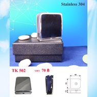 ตัวหนีบกระจก Stainless 304 ตัวยึดหนีบประตูกระจกบานเปลือย ตัวหนีบกระจก ตัวยึดกระจก ตัวจับกระจก รุ่น T