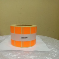 flourosen orange blank sticker