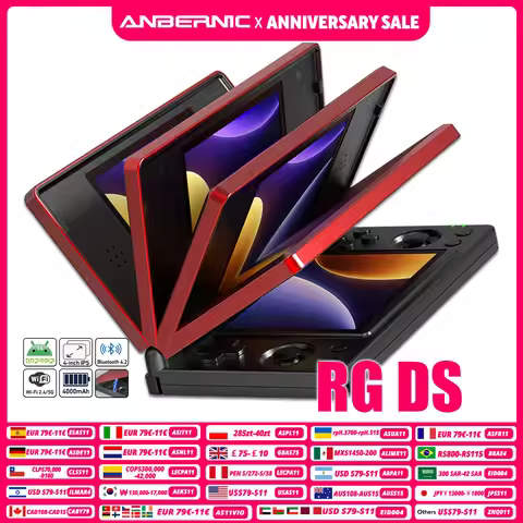 Anbernic RG DS Dual 4.0” IPS Screen Video Game Console Android 14 Support Dual Application On Split 