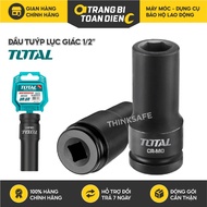 Total 1/2 inch hexagonal socket head, long version, all sizes 10-27mm, CrMo material, Socket head im