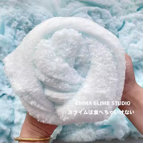 Sea Salt Fluffy Snow Slime Pullable String Cloud Slime Fidget Soft Non-Sticky Decompression Mud Reus