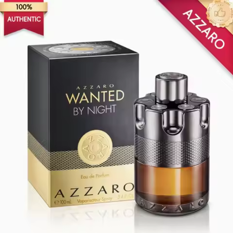 Azzaro Wanted Night Eau de Parfum Spray for Men, 3.4 Oz / 100 ml, Mysterious Woody Spicy Fragrance, 