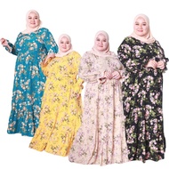 PLUSIZE DRESS  1222|1222-9  FLOWER  BUNGA 2XL to 5XL