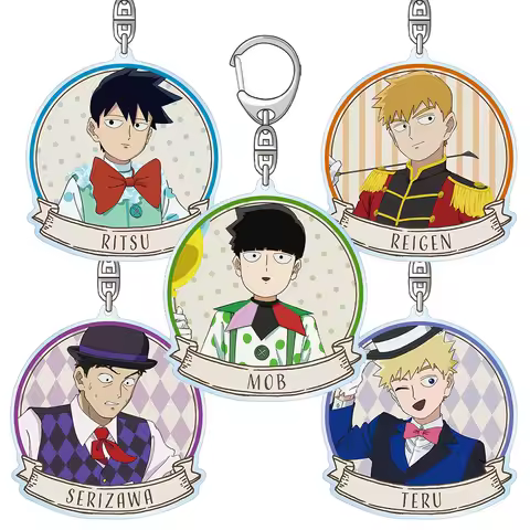 Mob Psycho 100 Mob Reigen Ritsu Teru Serizawa Official HD Acrylic Keychain Bag pendant anime goods k