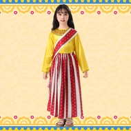 Girl Traditional Dress Indonesia Muslim Costume Thai Ethnic Clothes