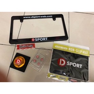 D sport oil cap valve rim cap slip mat frame cover d sport emblem dsport myvi alza aruz sirion myvi 