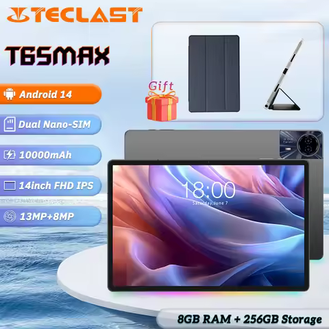 Teclast T65MAX Tablet Helio G99 /13 inch 1920x1200 IPS/8GB RAM/256GB ROM/Android 14 10000mAh/Type-C/