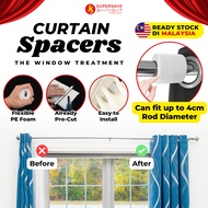 SUPERSAVE Curtain Spacer Ripple Fold Blackout Curtain Wave Fold Curtain Spacers Window Treatment